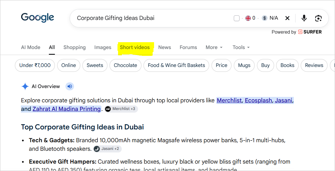 Yellow Pages UAE business directory page showing company details